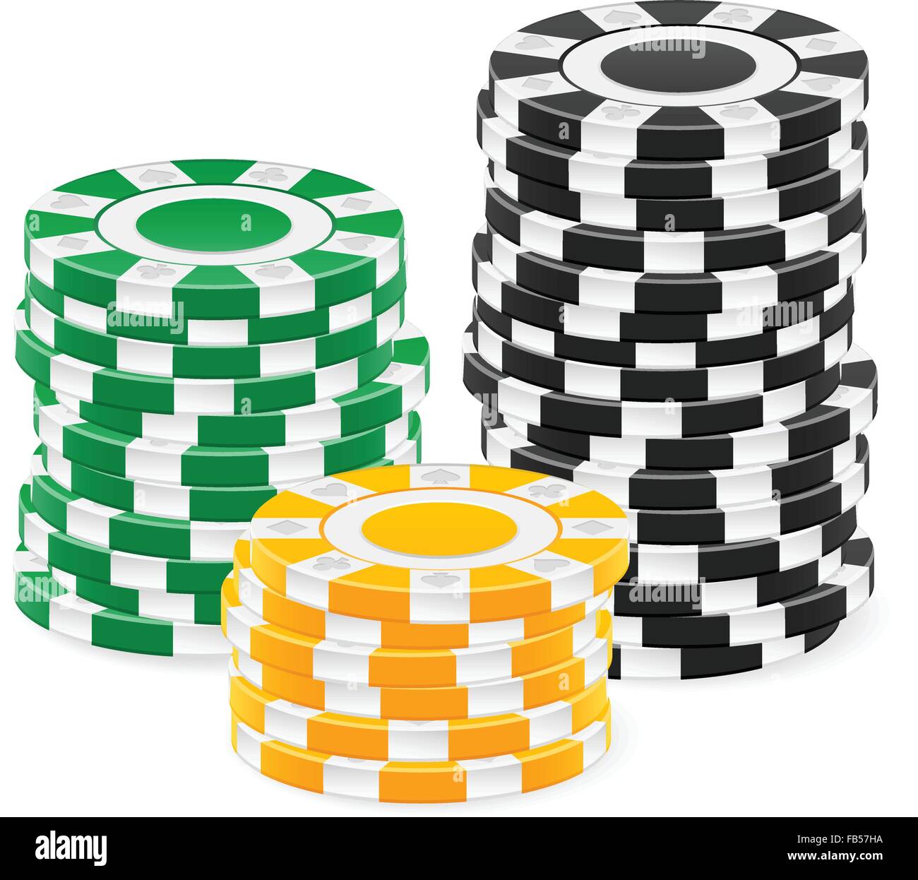 Casino chips stack on a white background Stock Vector Image & Art Alamy