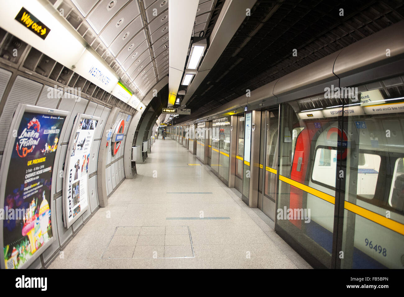 Westminster London Underground tube station in London Stock Photo Alamy