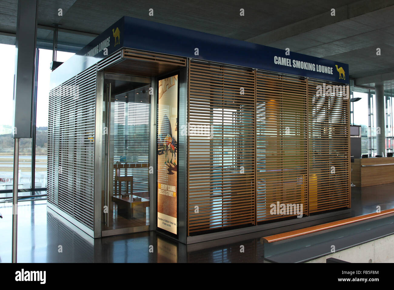 Zurich International Airport With Smoking Lounge For Smokers