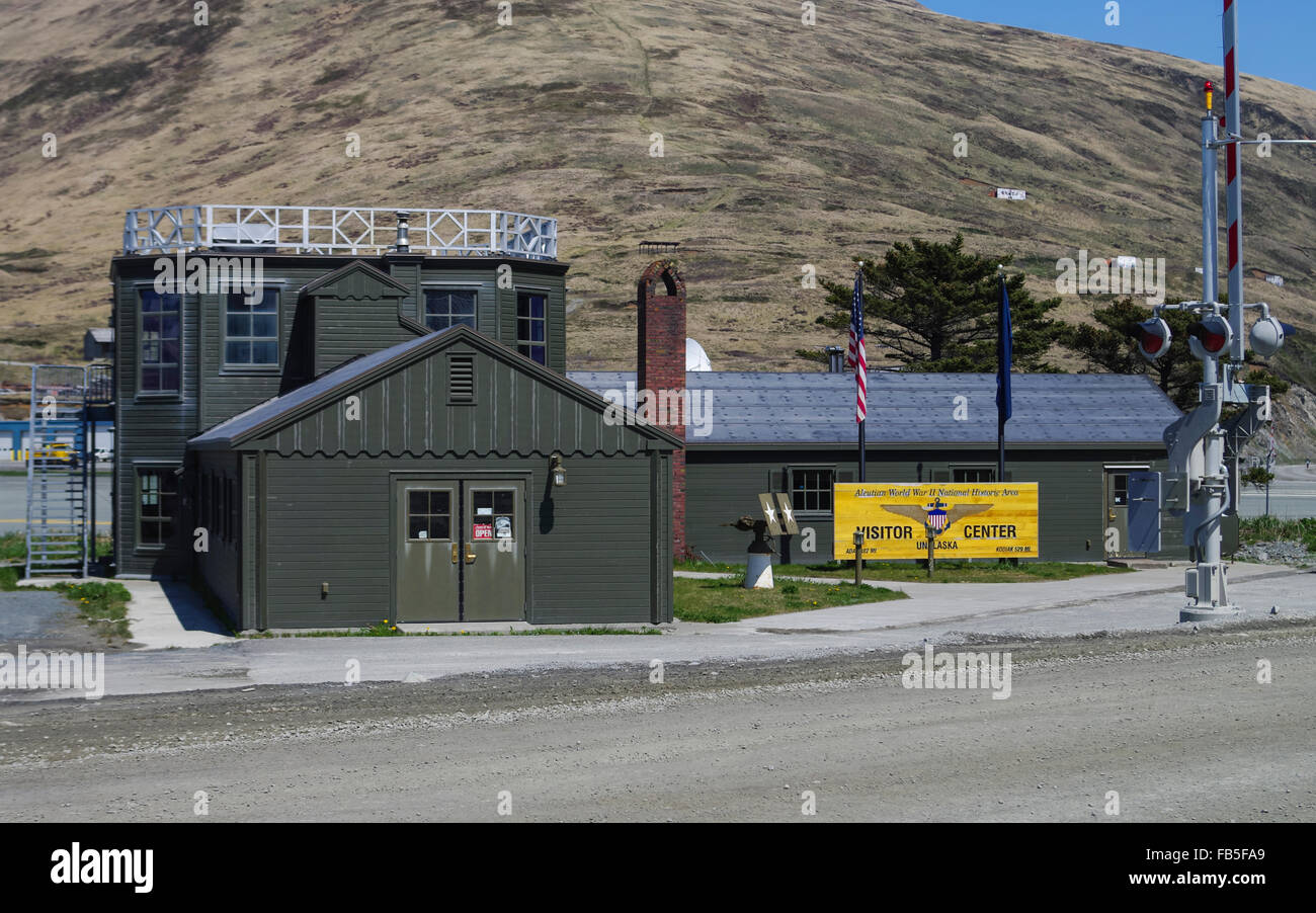 Aleutian World War II museum in Dutch Harbor, Unalaska, Alaska, United States of America. Stock Photo