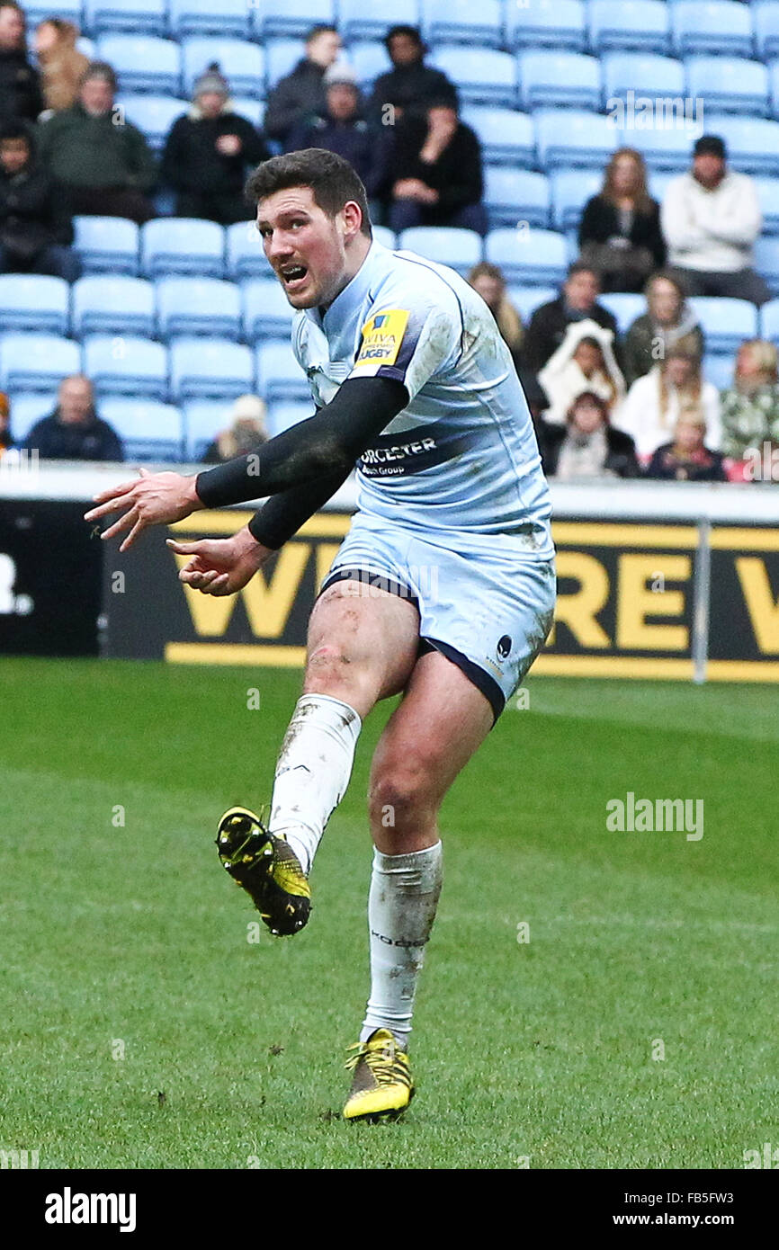 Ricoh Arena, Coventry, UK. 10th Jan, 2016. Aviva Premiership. Wasps ...