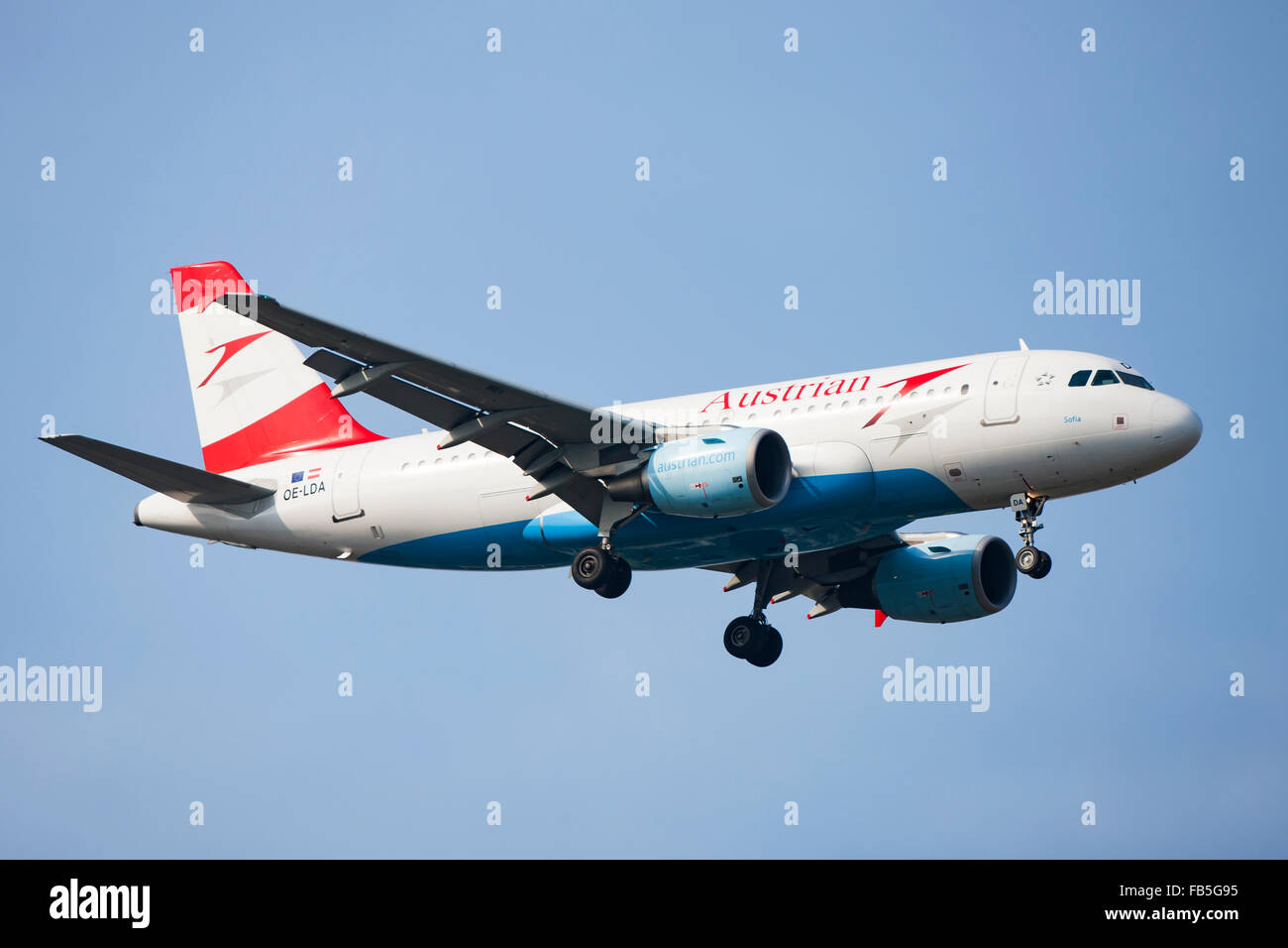Austrian Airliner Stock Photo