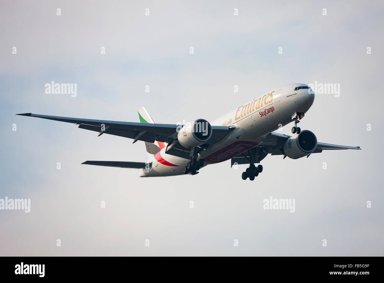 Emirates Sky Cargo Airliner Stock Photo