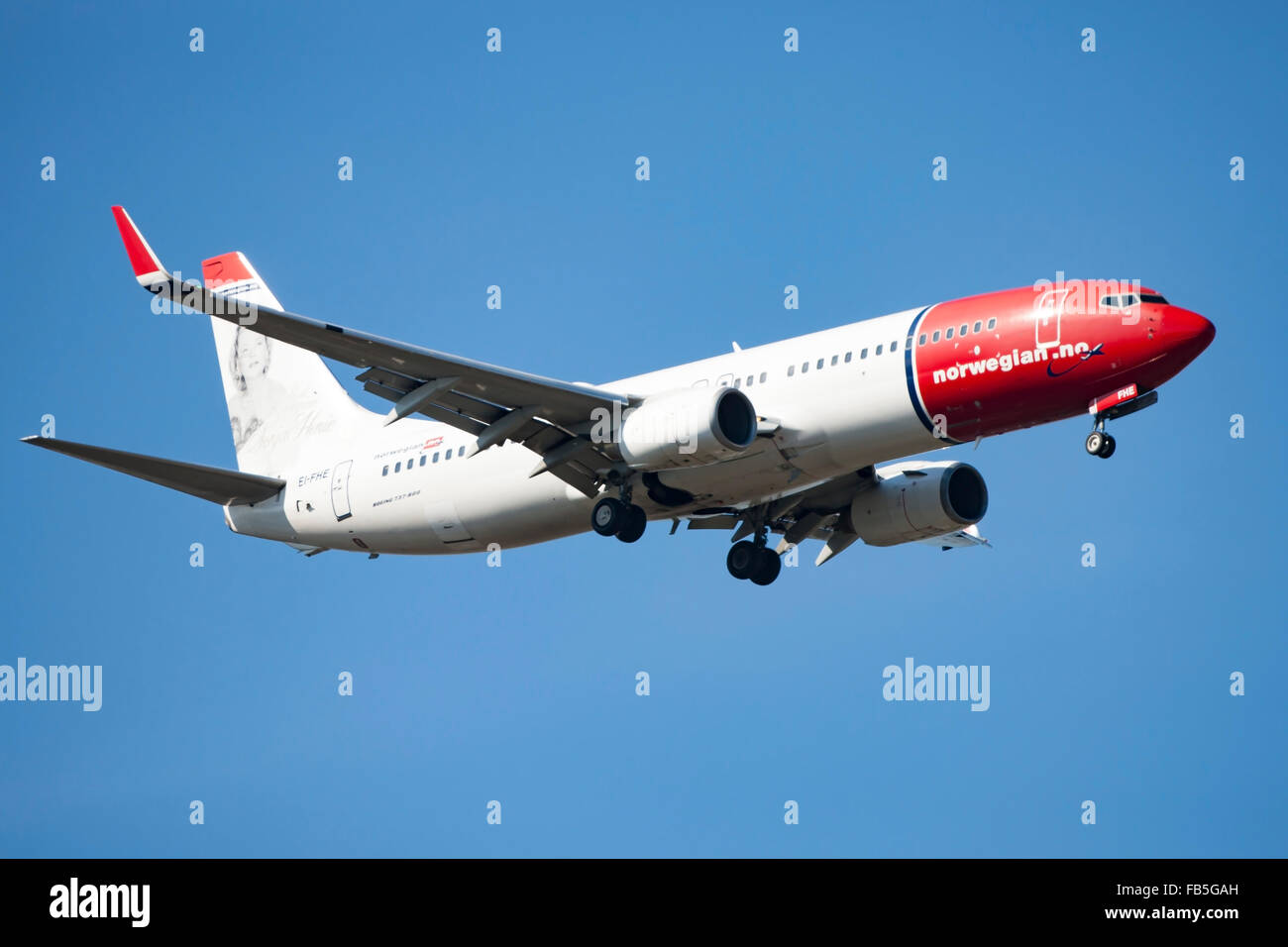 Norwegian Airliner Stock Photo