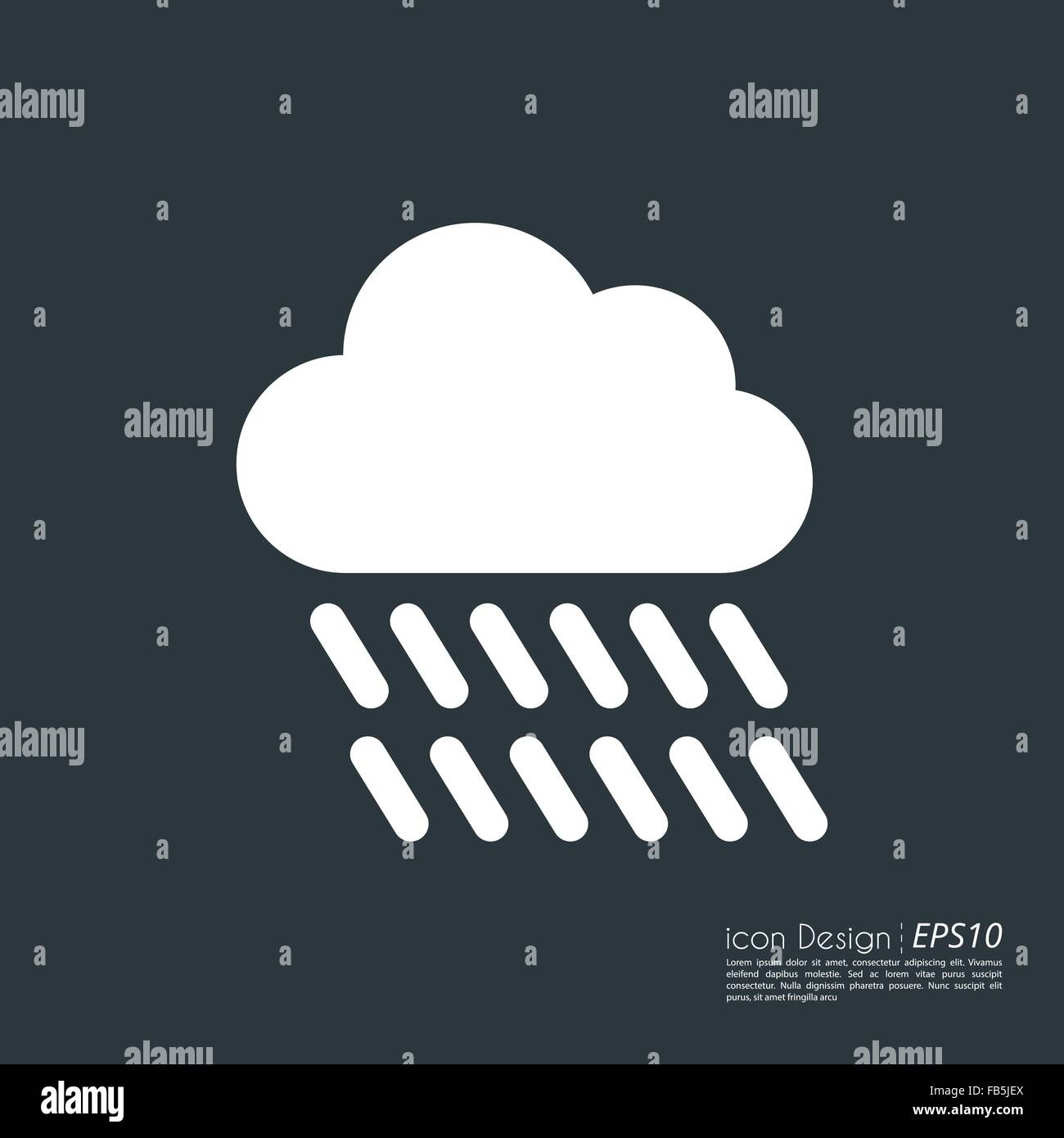 Vector illustration of a cloud icon Stock Vector Image & Art - Alamy