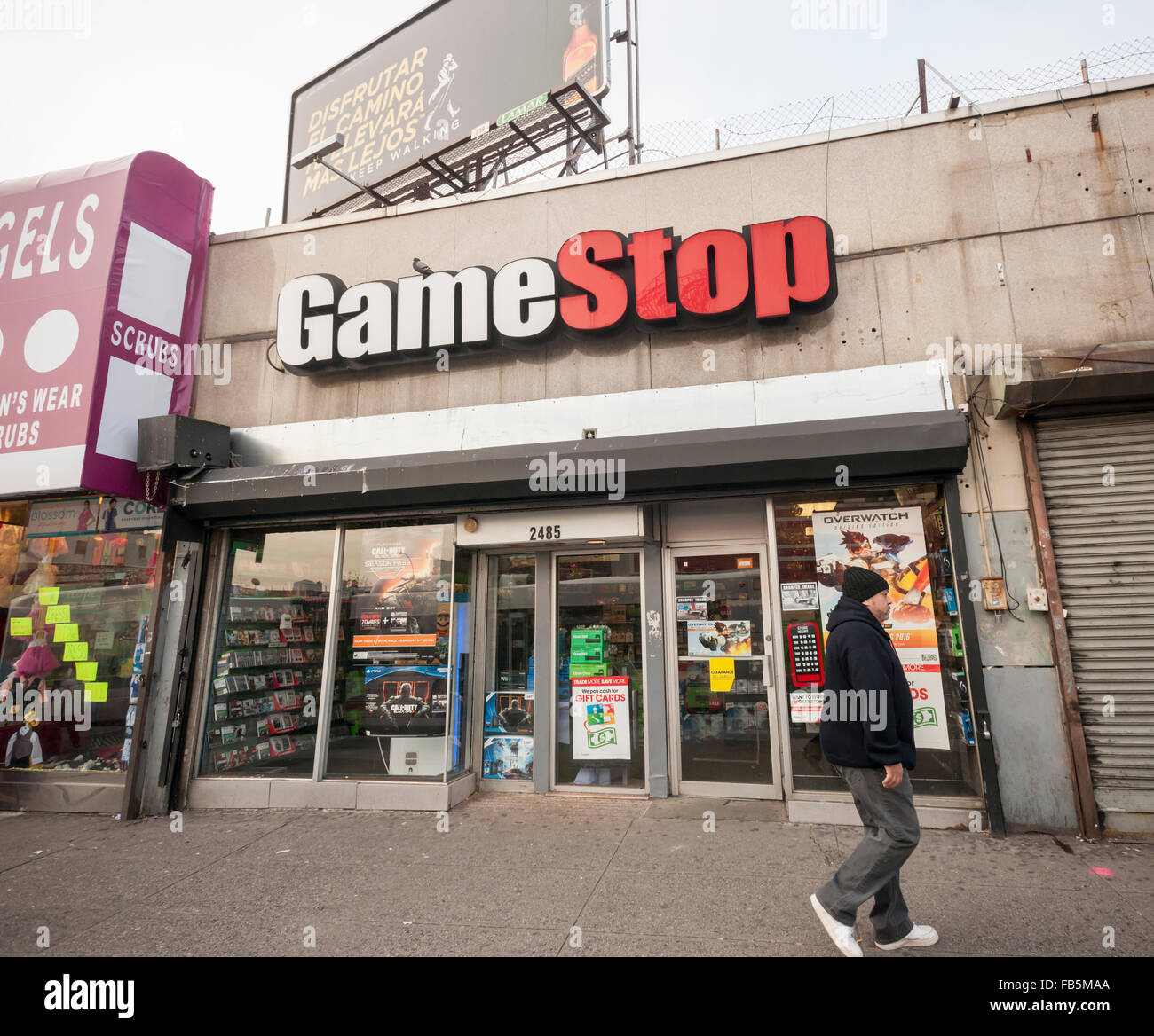 A GameStop in the Fordham Road shopping district in the Bronx in New