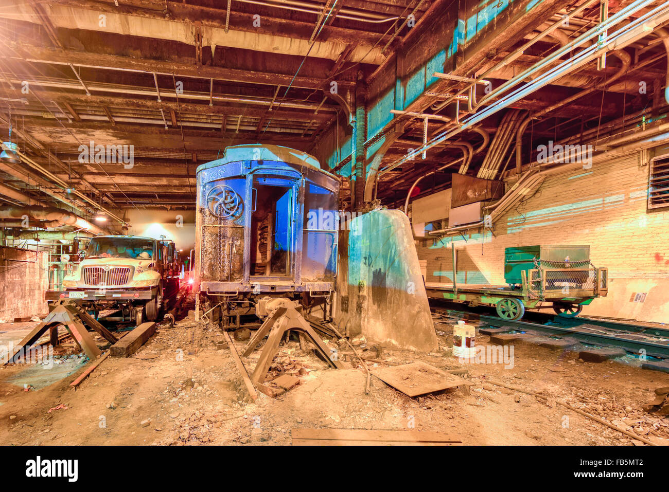 New York - December 28, 2015: Track 61 in Grand Central Station with a ...