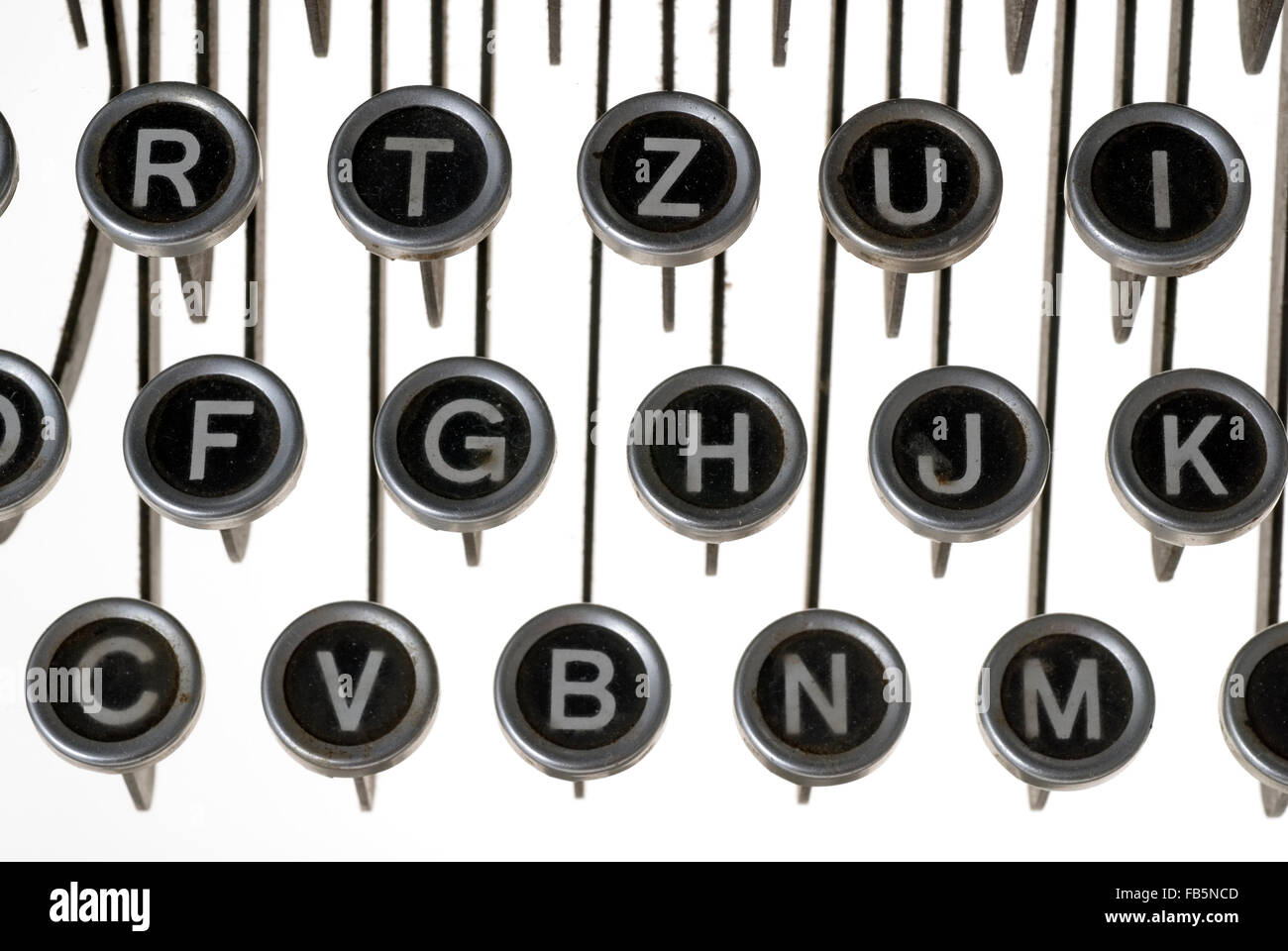 Keys of an old typewriter Stock Photo Alamy