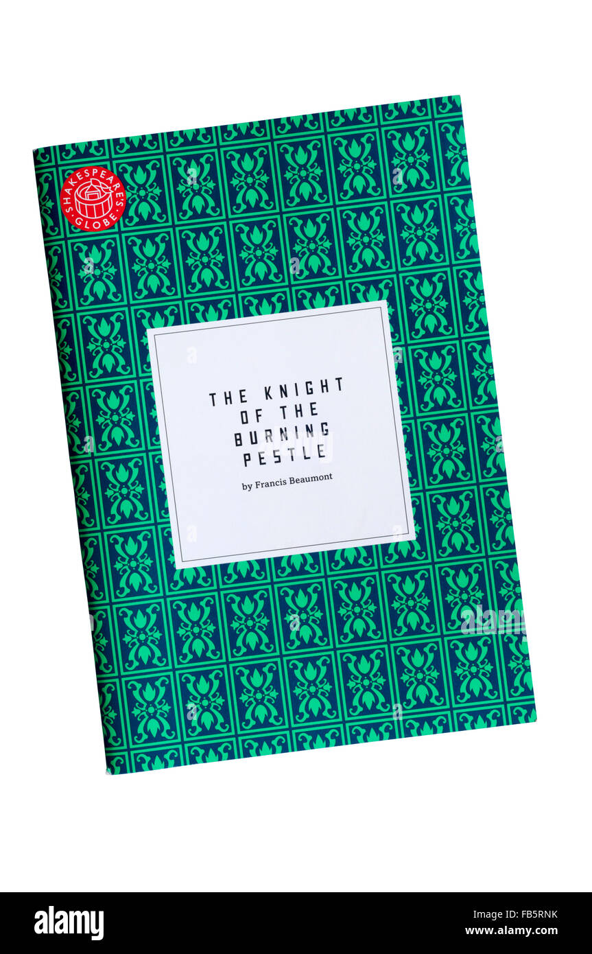 Programme for the 2014 production of The Knight of the Burning Pestle by Francis Beaumont at the Sam Wanamaker Playhouse. Stock Photo