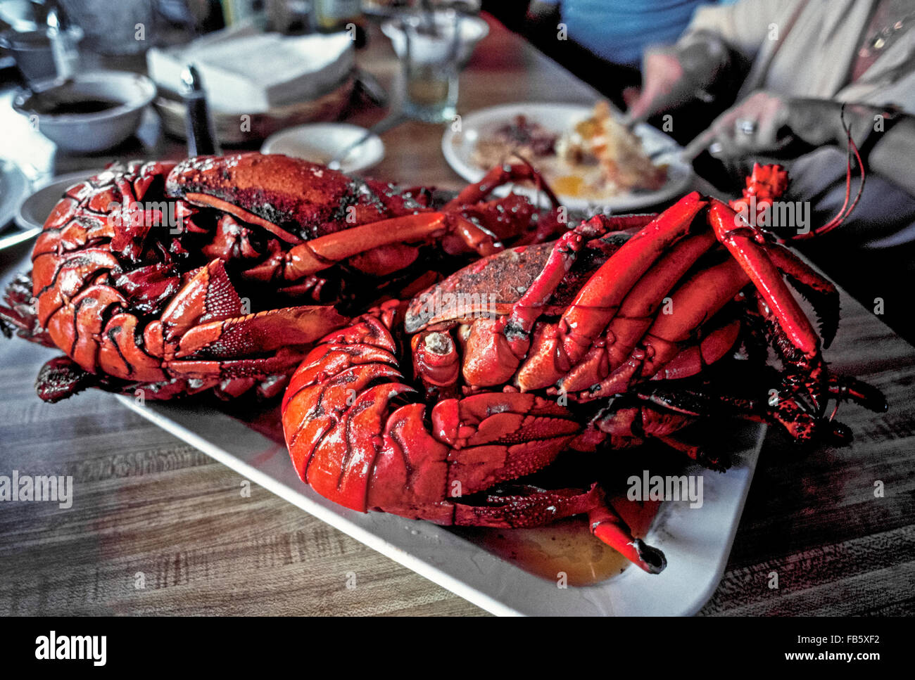 The coastal village of Puerto Nuevo near Rosarito Beach in Mexico's