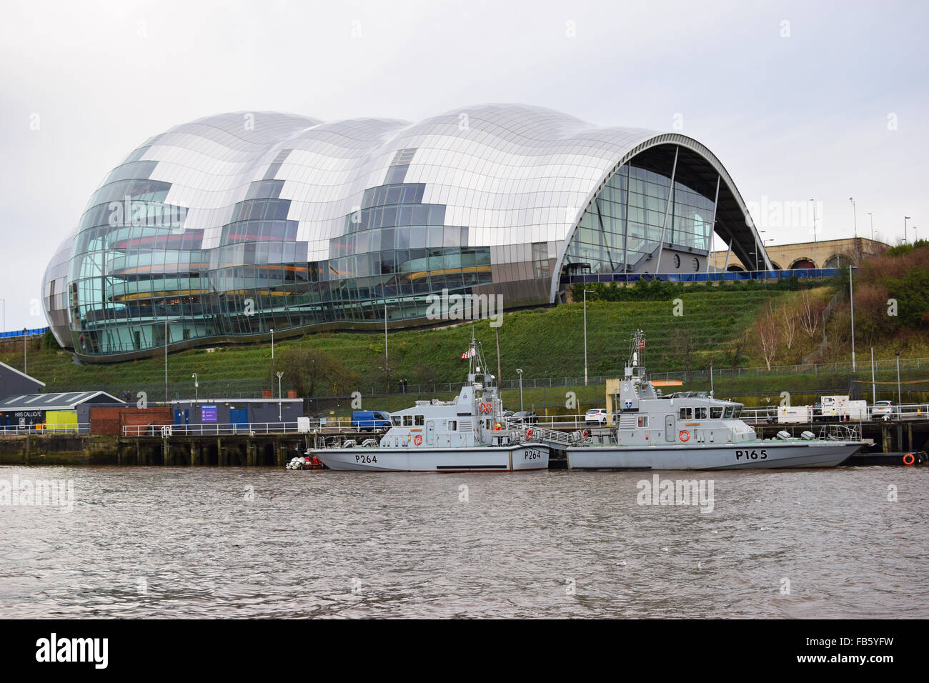 The Sage concert venue and music centre in Gateshead, on the banks of the river Tyne, North East England. Stock Photo