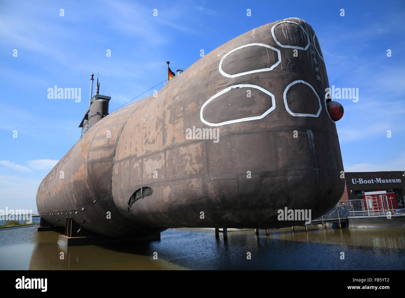 Submarine Museum, Burgstaaken, Fehmarn island, Baltic sea coast, Schleswig-Holstein, Germany Stock Photo
