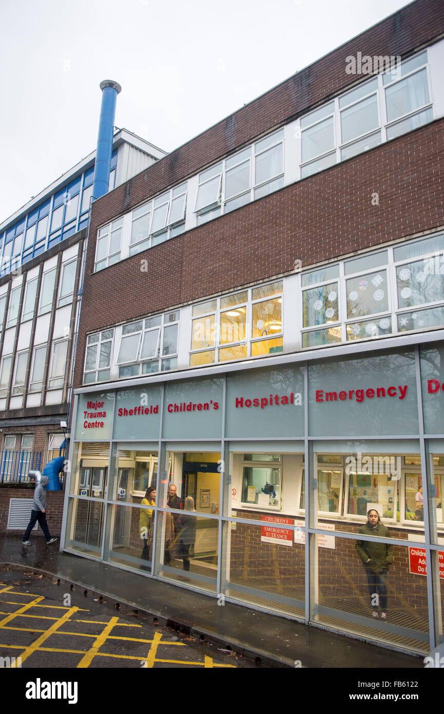 Sheffield Children's hospital on Western Bank in the City of Sheffield