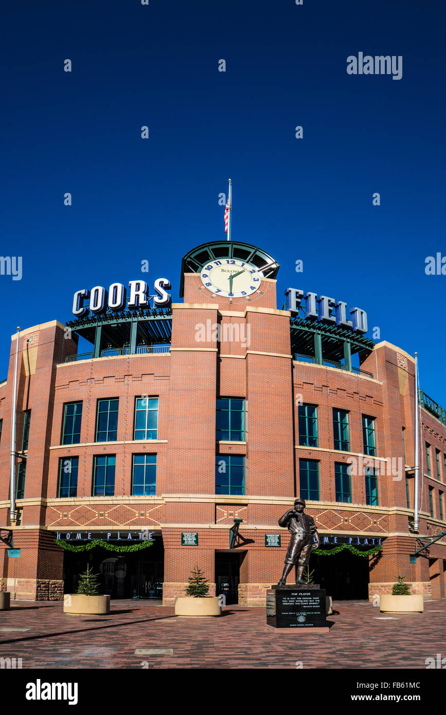 Coors Field baseball stadium in Denver Colorado Stock Photo