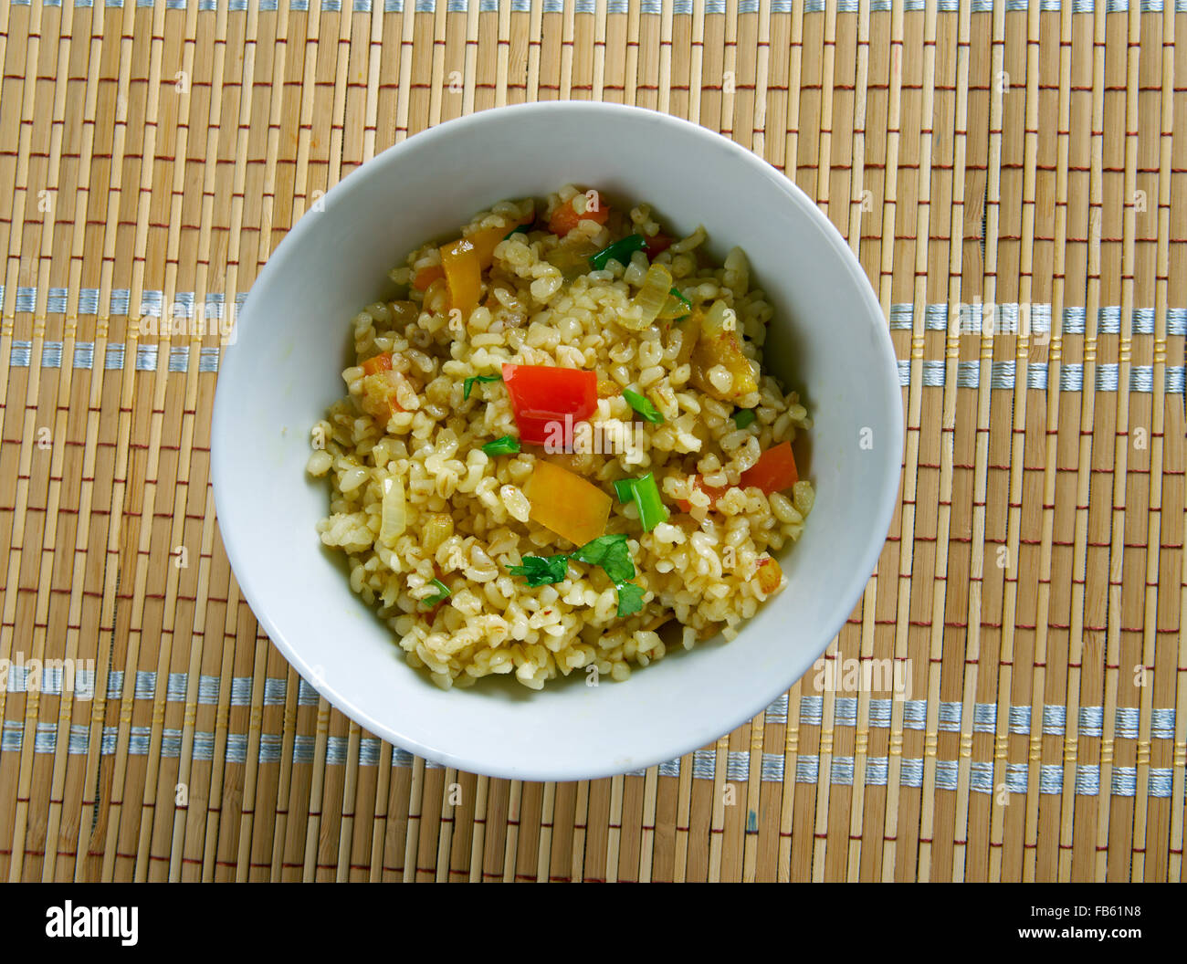 Armenian Bulgur Pilaf Salad Itch Stock Photo Alamy