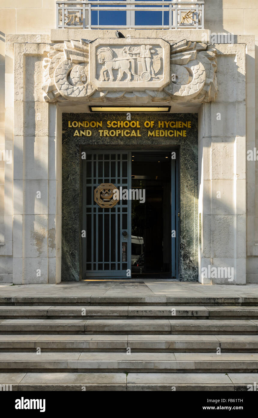 London School of Hygiene and Tropical Medicine, Keppel St, London, WC1E 7HT. Stock Photo