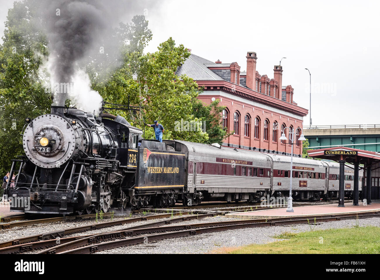 Western Maryland Scenic Railroad Baldwin 280 No 734, Cumberland