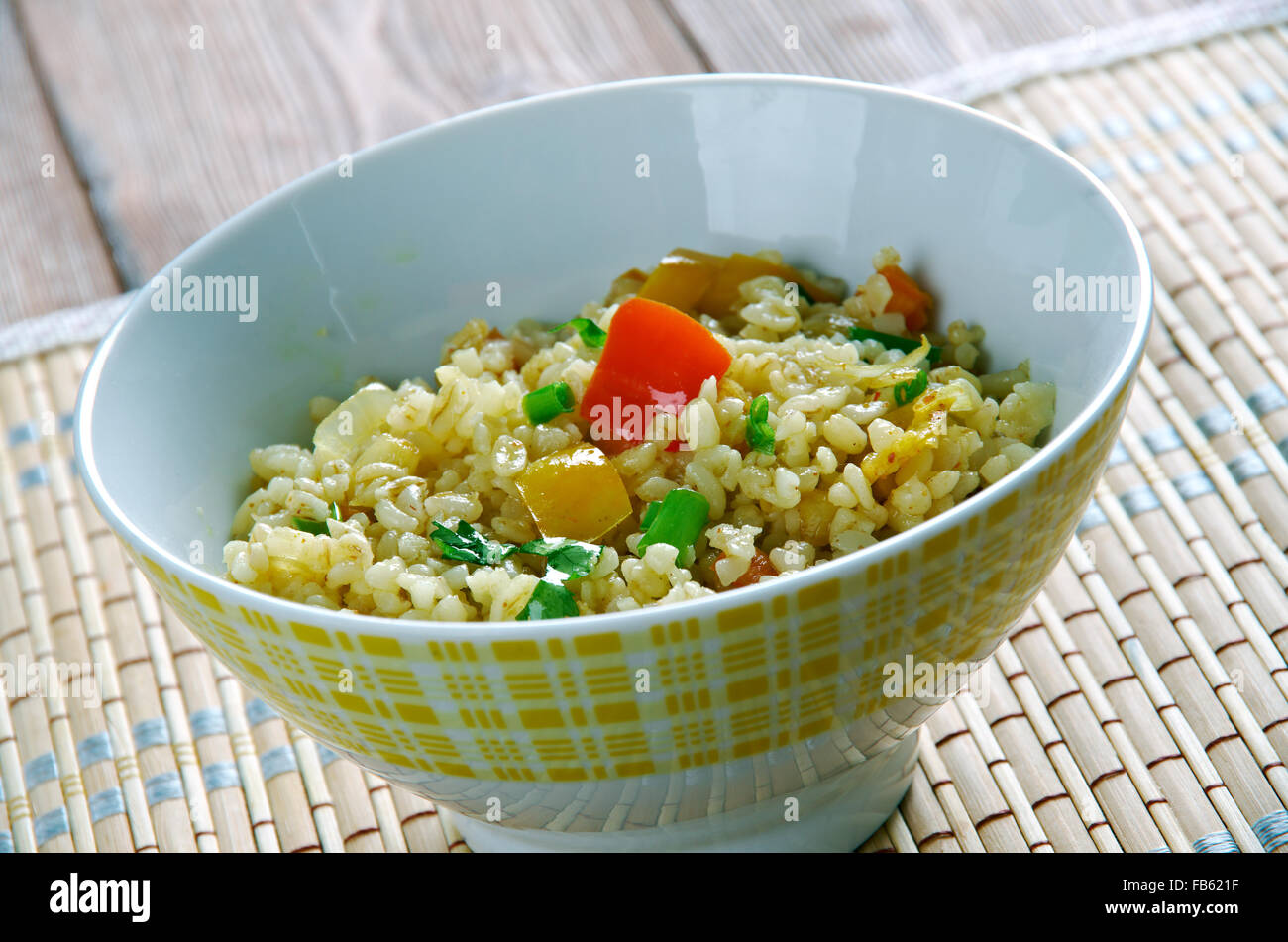 Armenian Bulgur Pilaf Salad Itch Stock Photo Alamy