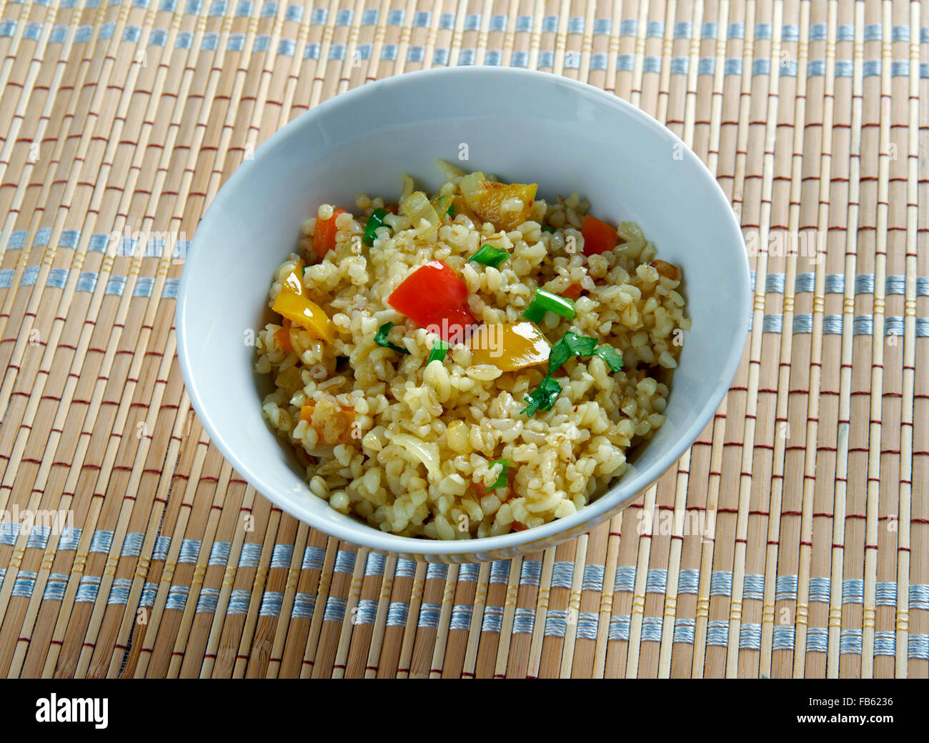 Armenian Bulgur Pilaf Salad Itch Stock Photo Alamy