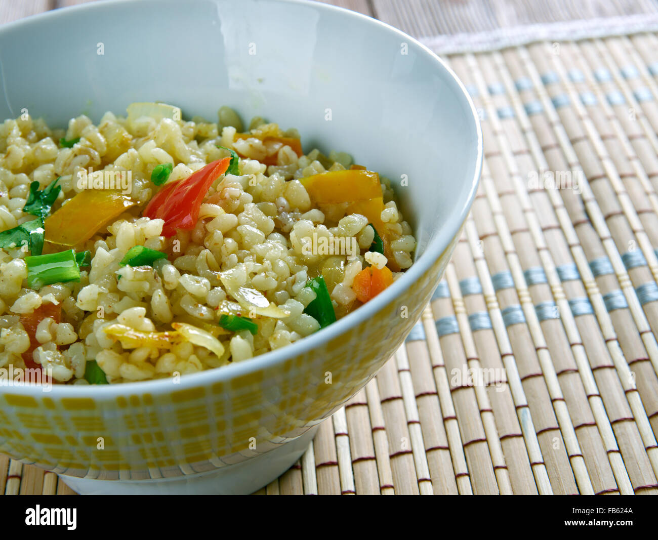 Armenian Bulgur Pilaf Salad Itch Stock Photo Alamy