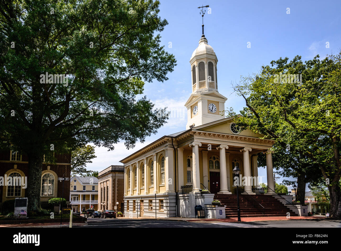 Fauquier County Courthouse, Main Street, Warrenton, Virginia Stock