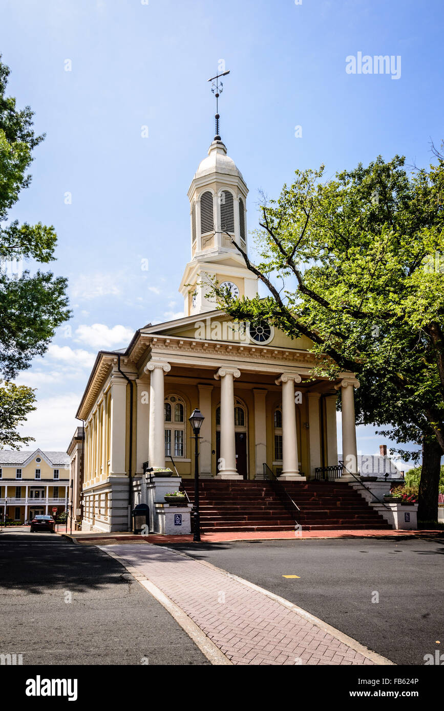 Fauquier County Courthouse, Main Street, Warrenton, Virginia Stock