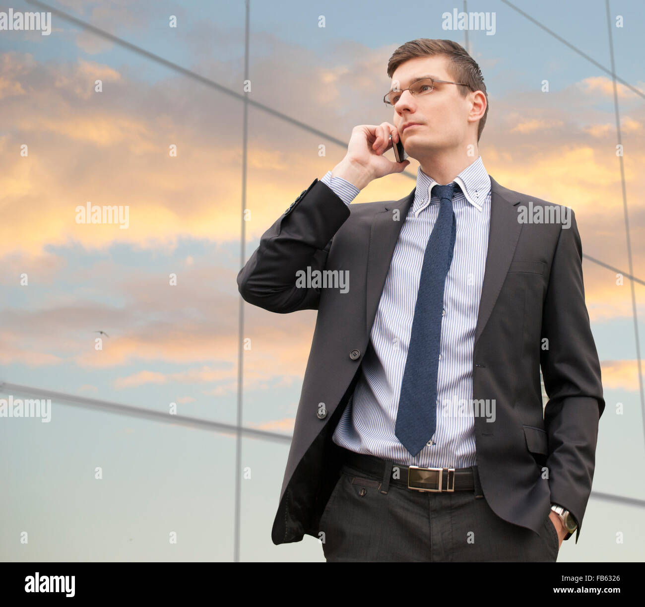 Portrait of an handsome young businessman Stock Photo - Alamy