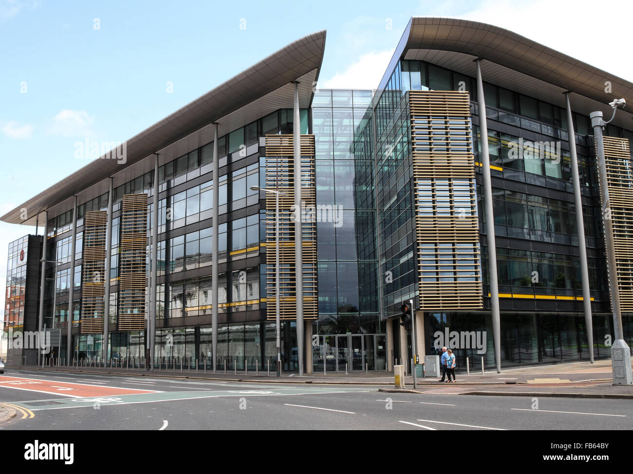 Modern office block in Belfast at Oxford Street/Lanyon Place, Laganside