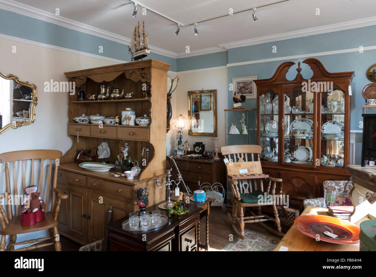 Antique sale room at the crafts village steadings of The Hirsel country