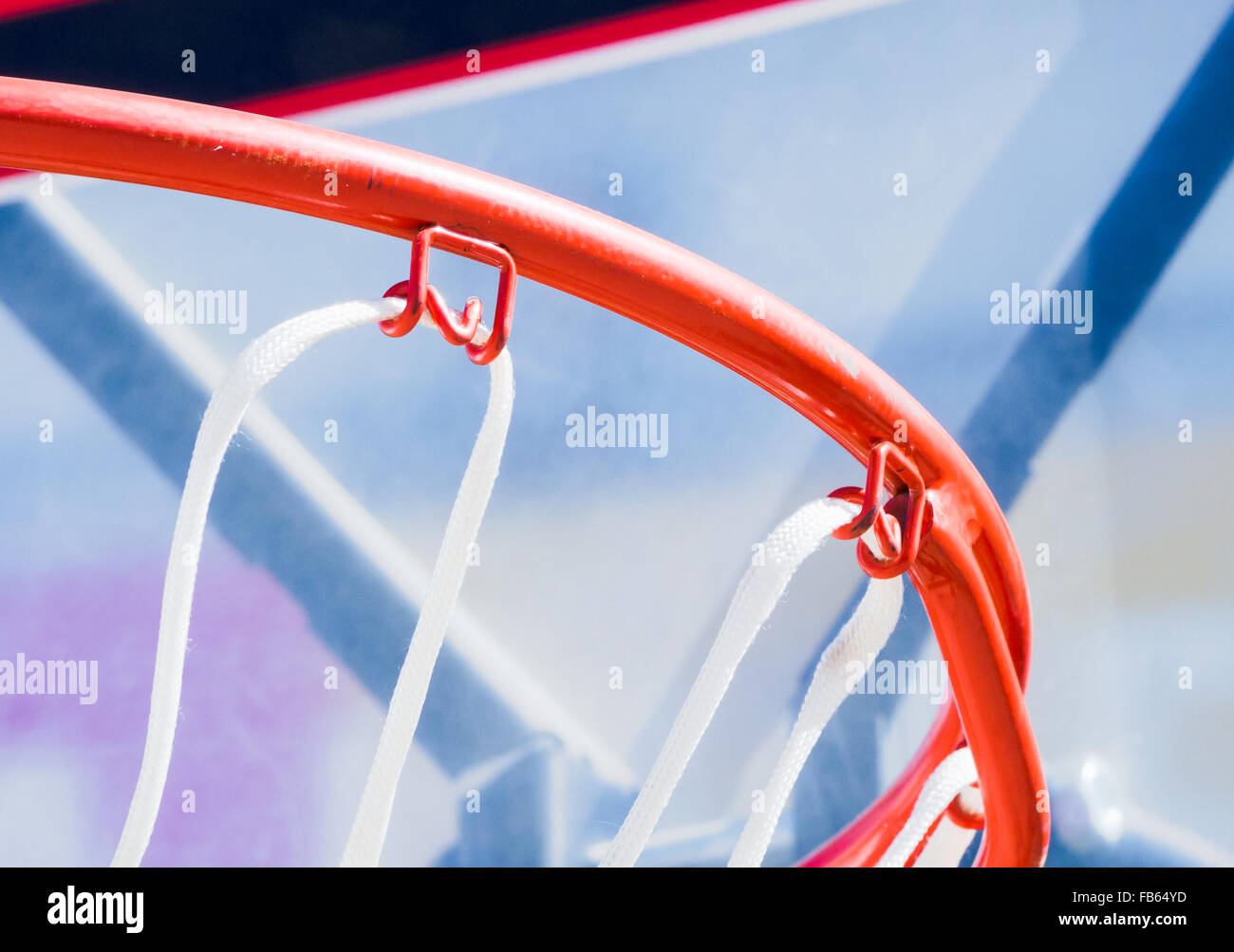 Inside of a basketball. Close up image of a basketball Stock Photo
