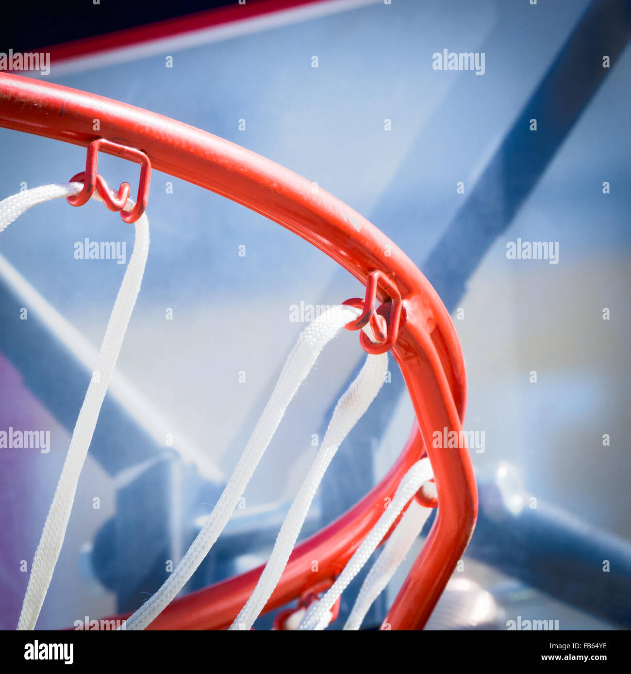 Inside of a basketball. Close up image of a basketball Stock Photo