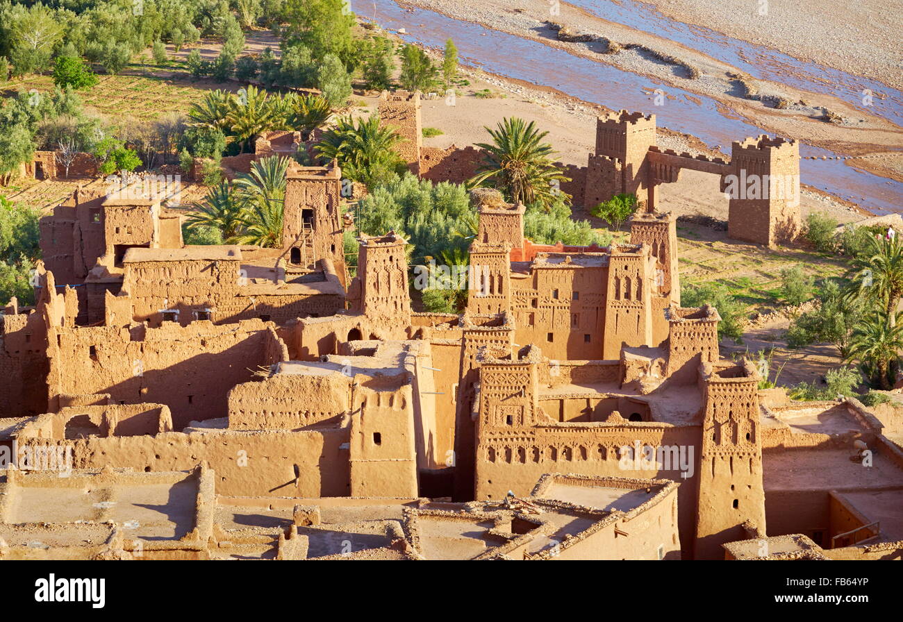 Ait Benhaddou fortress near Ouarzazate, Morocco Stock Photo