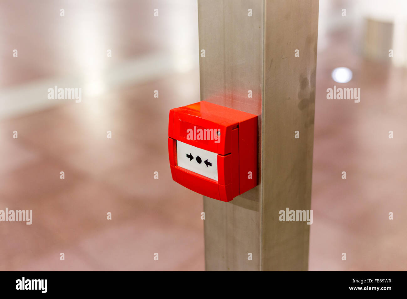 button for fire alarm Stock Photo - Alamy