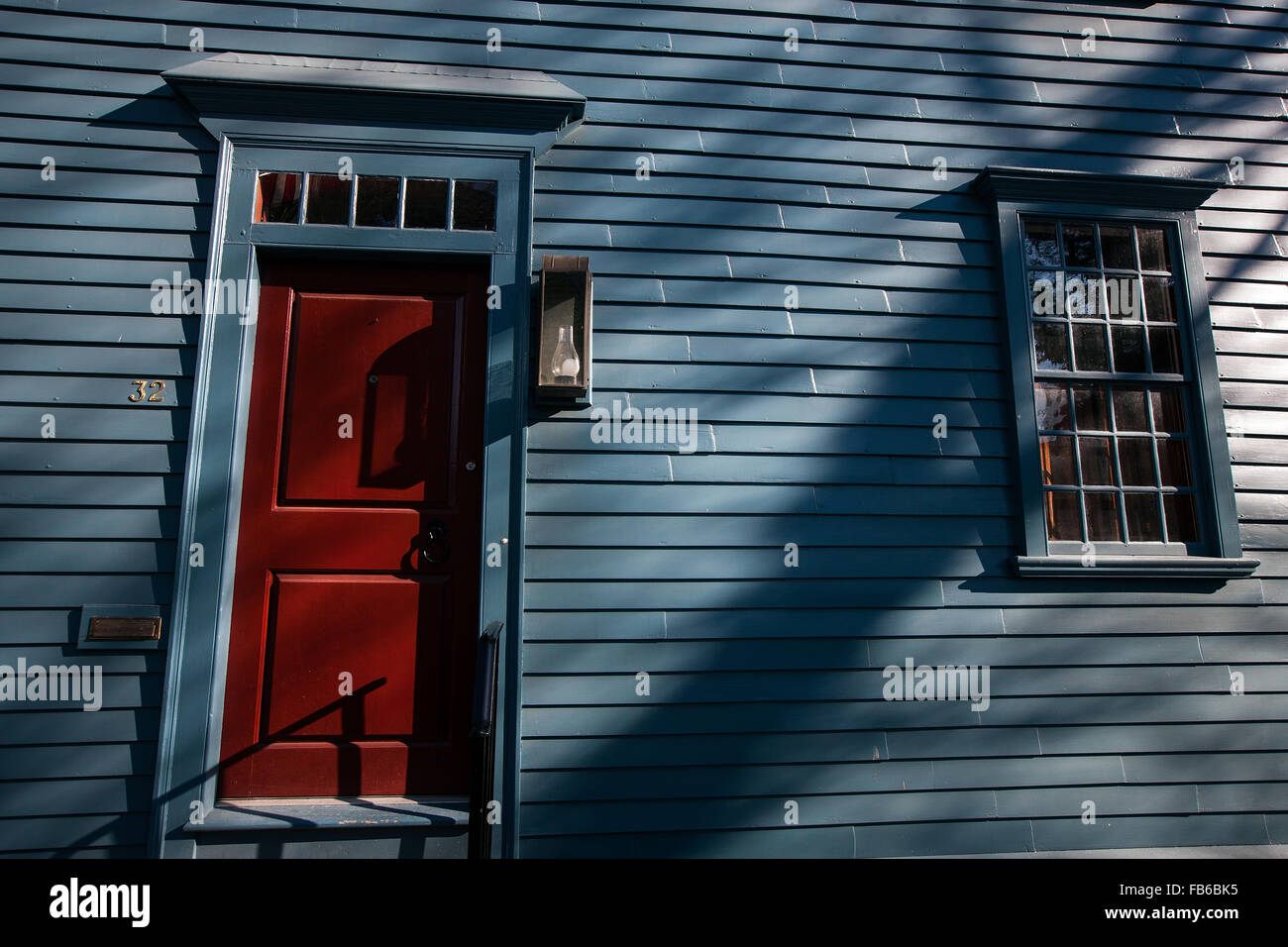 Colonial door, Newport, Rhode Island, United States of America Stock