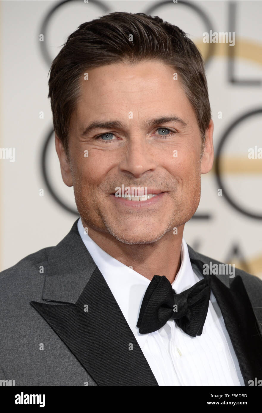 Los Angeles, California, USA. 10th January, 2016. Rob Lowe arrives at the Golden Globes, Los Angeles, CA Credit:  Sydney Alford/Alamy Live News Stock Photo