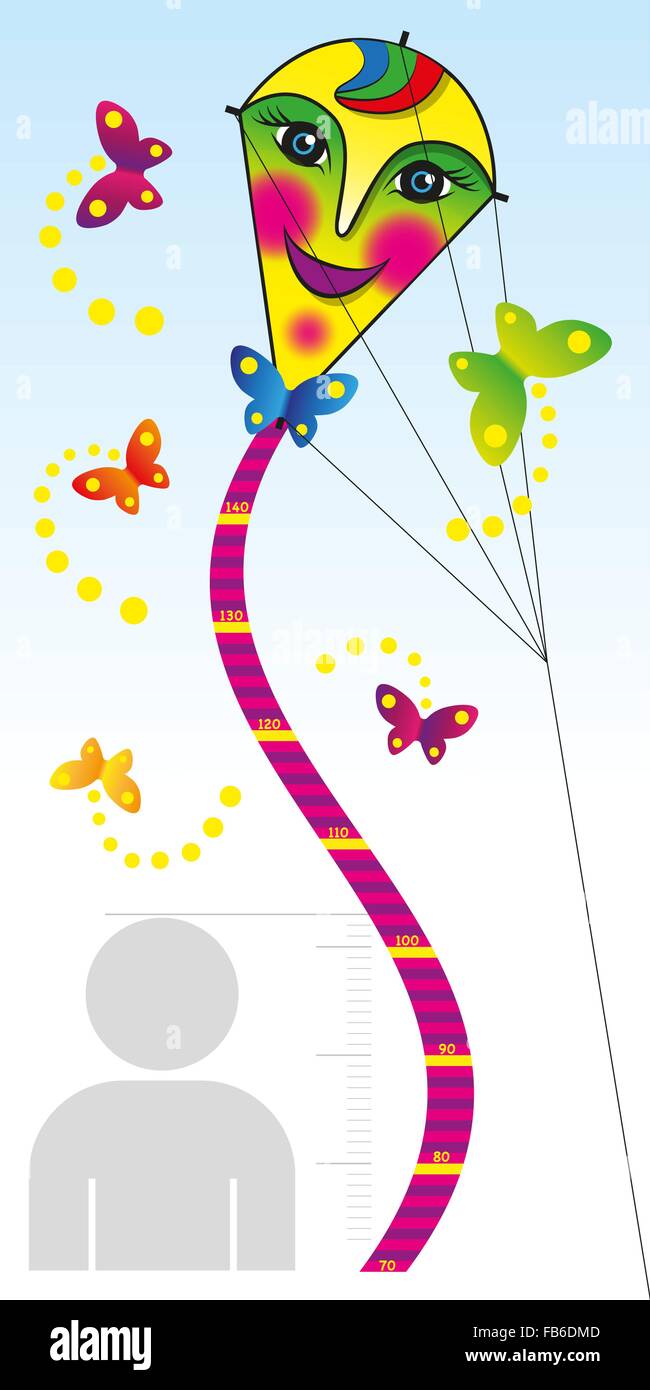 Meter to measure height children Stock Vector Images Alamy