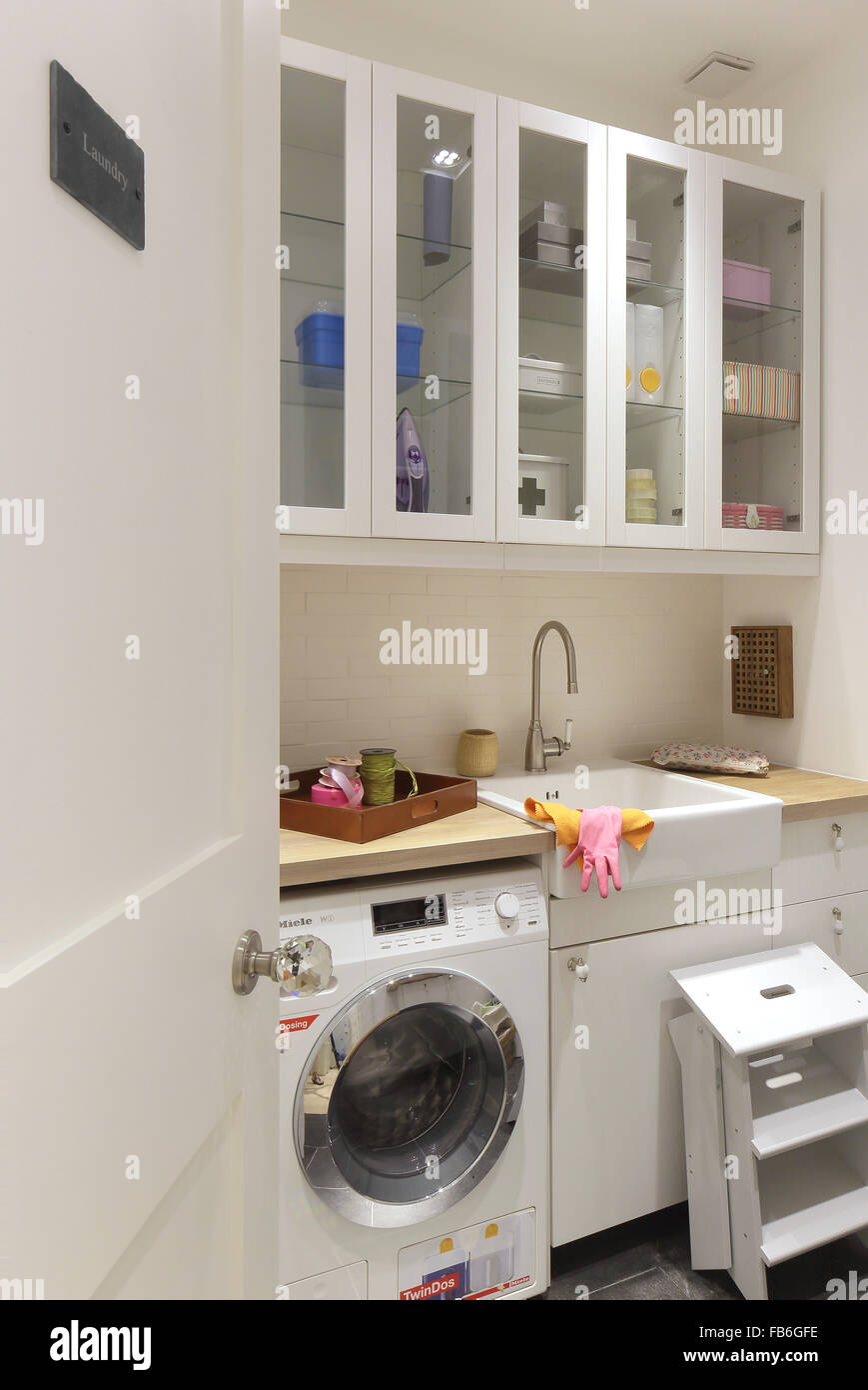 Laundry room. Private Home North London, London, United Kingdom