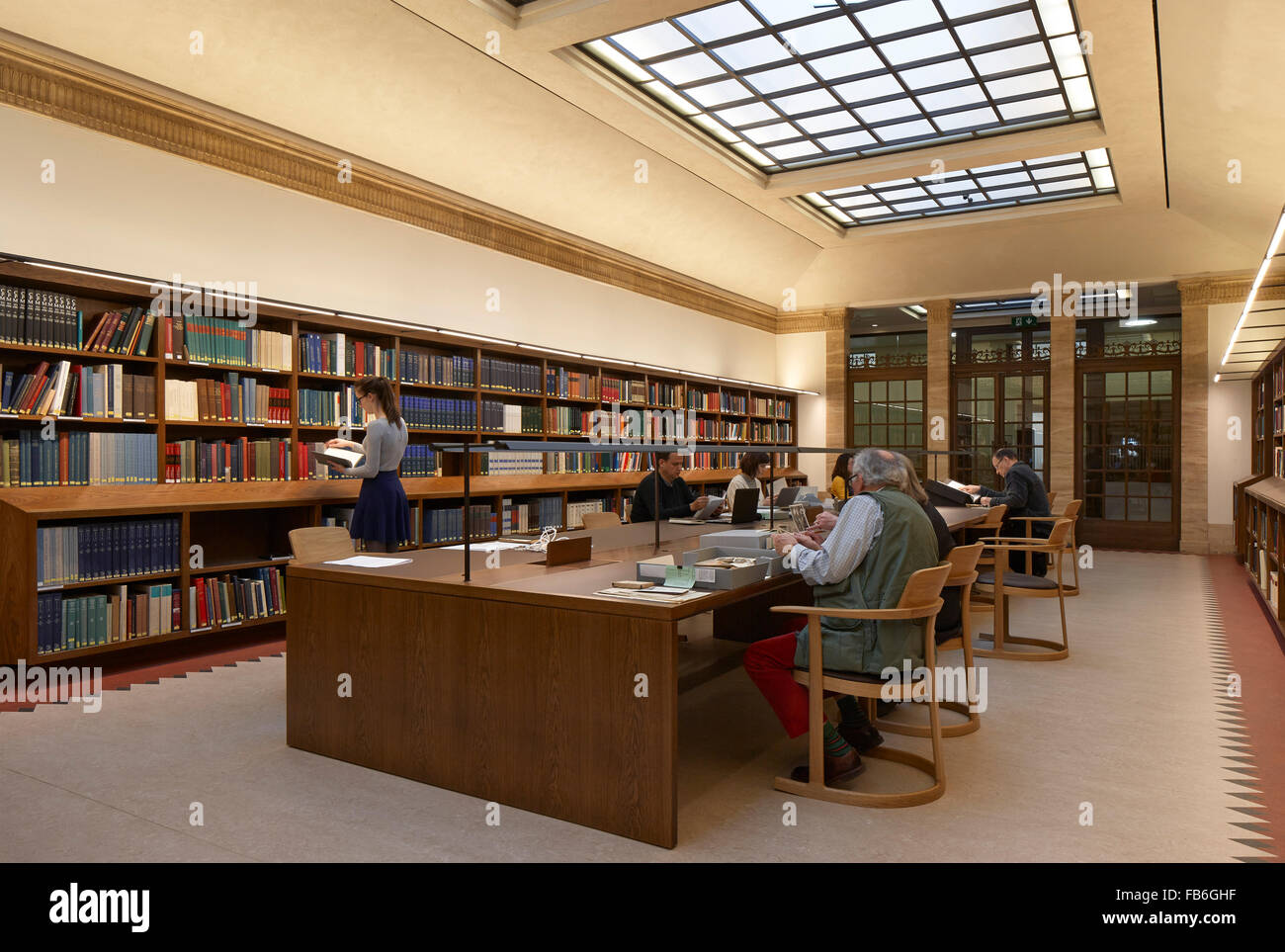 Reading room. Weston Library, Oxford, United Kingdom. Architect