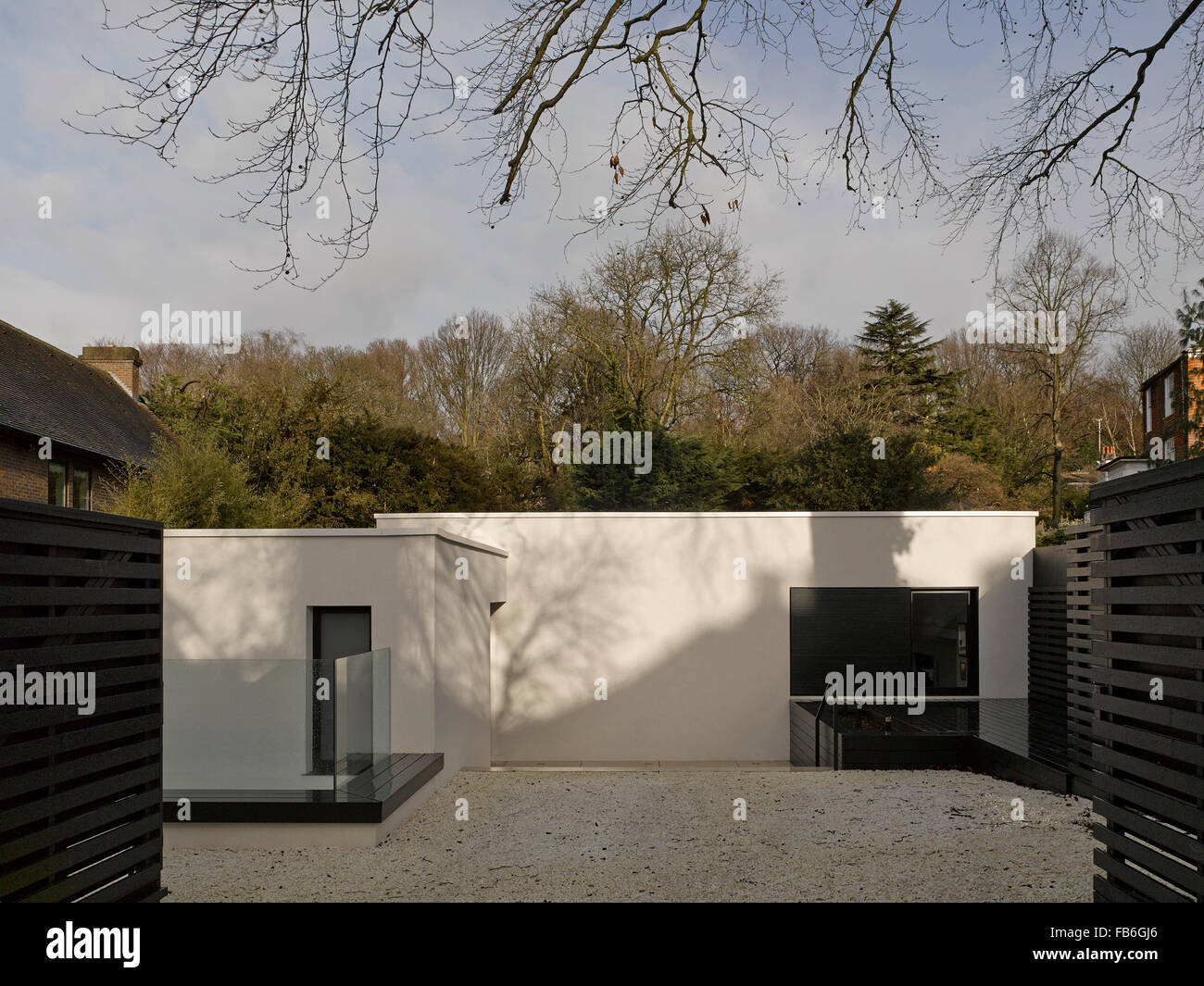 Main entrance. Courtyard House, London, United Kingdom. Architect