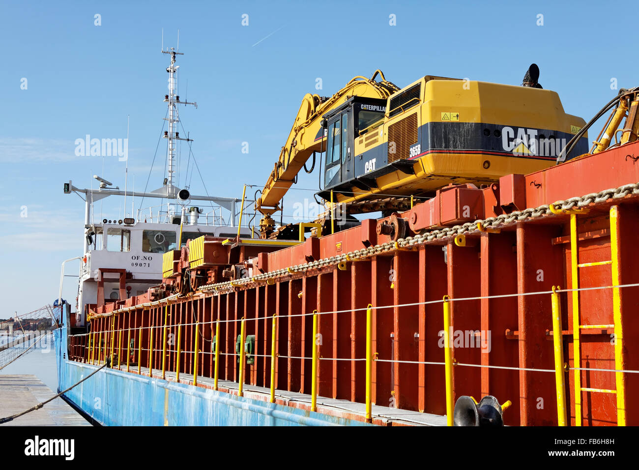 General cargo ship Arkturus in the port of Pula, built in 1992. and sailing under the flag of Malta Stock Photo