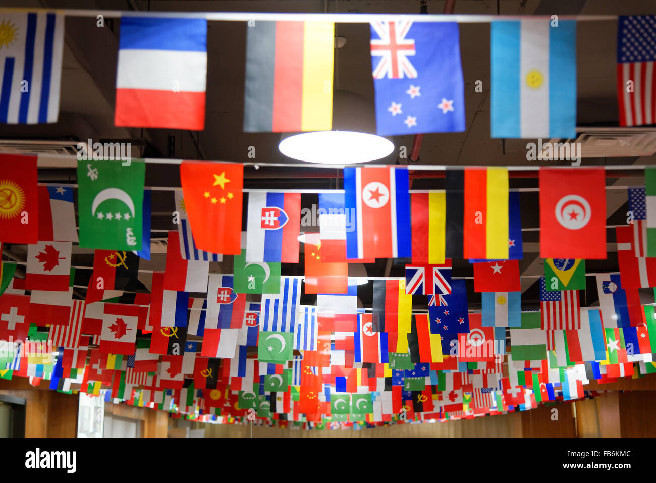 Flags hanging ceiling hires stock photography and images Alamy
