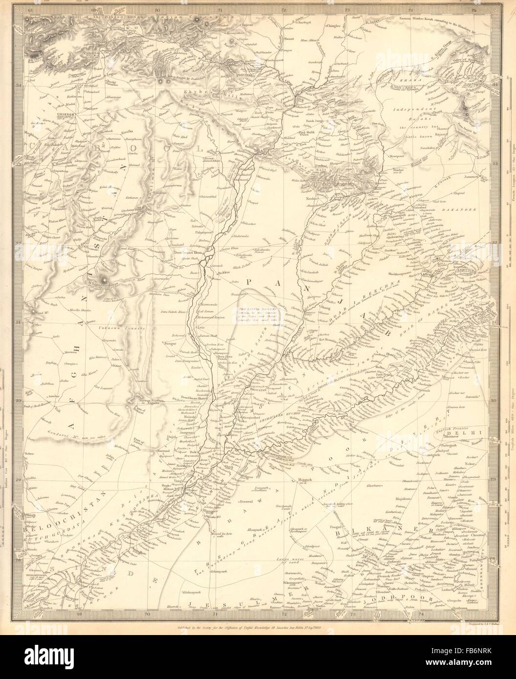 Map of punjab hi-res stock photography and images - Alamy