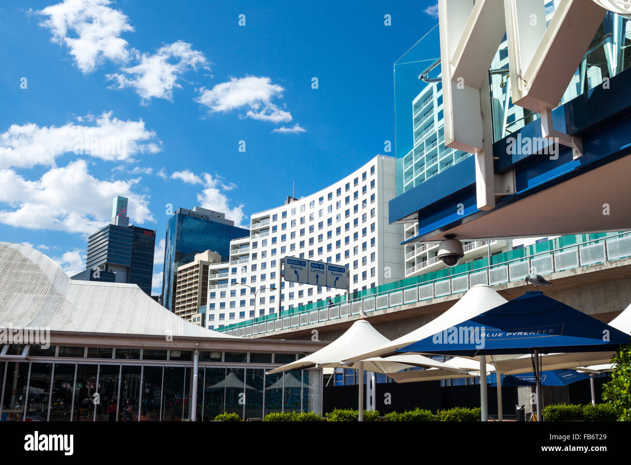 Australia, Sydney, modern buildings and tourist facilities in  Darlin Harbour Stock Photo