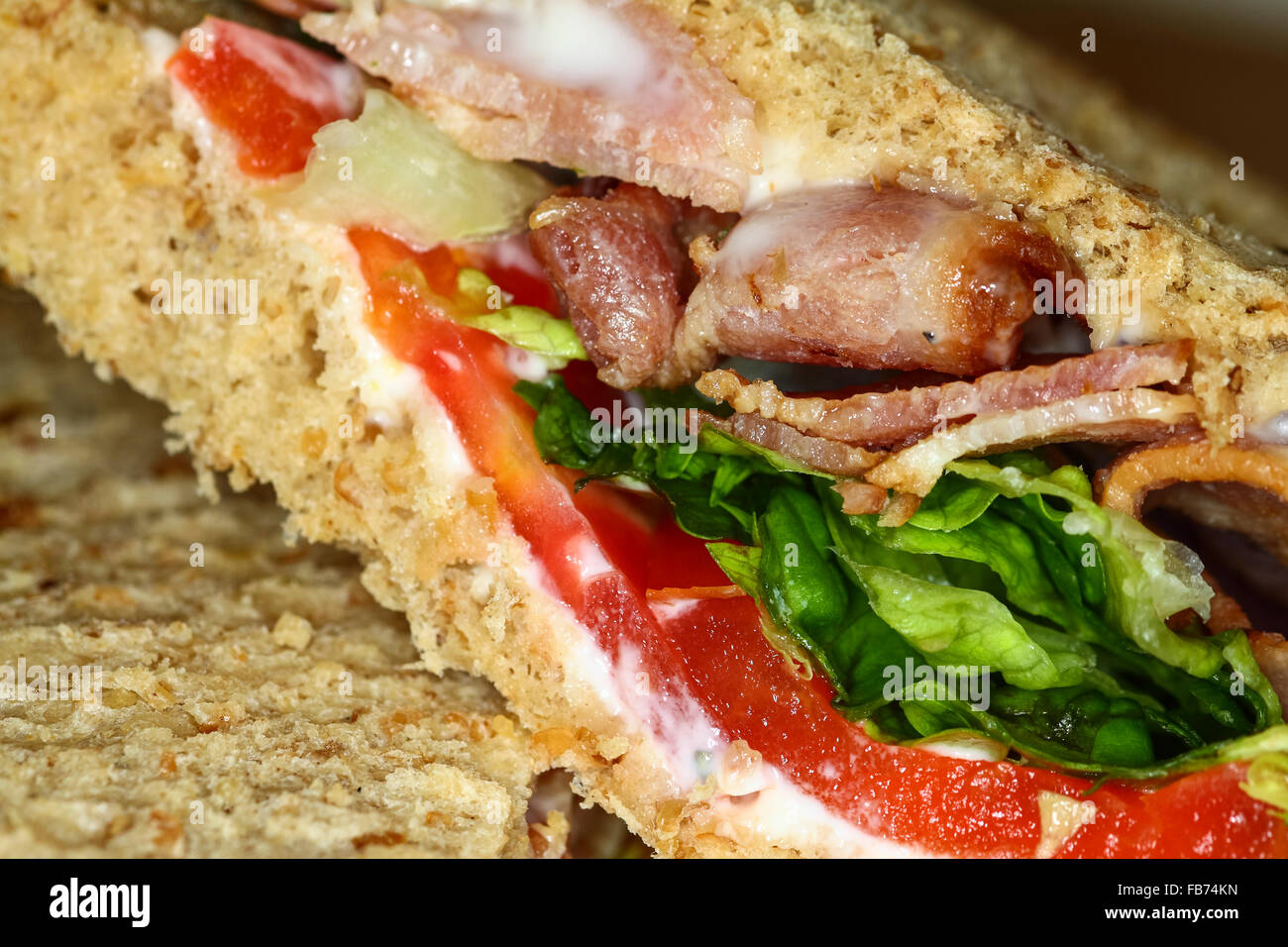 BLT sandwich Stock Photo