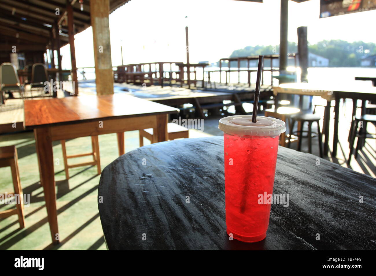 Red syrup, Red, Soda water,Red syrup in soda water Stock Photo Alamy