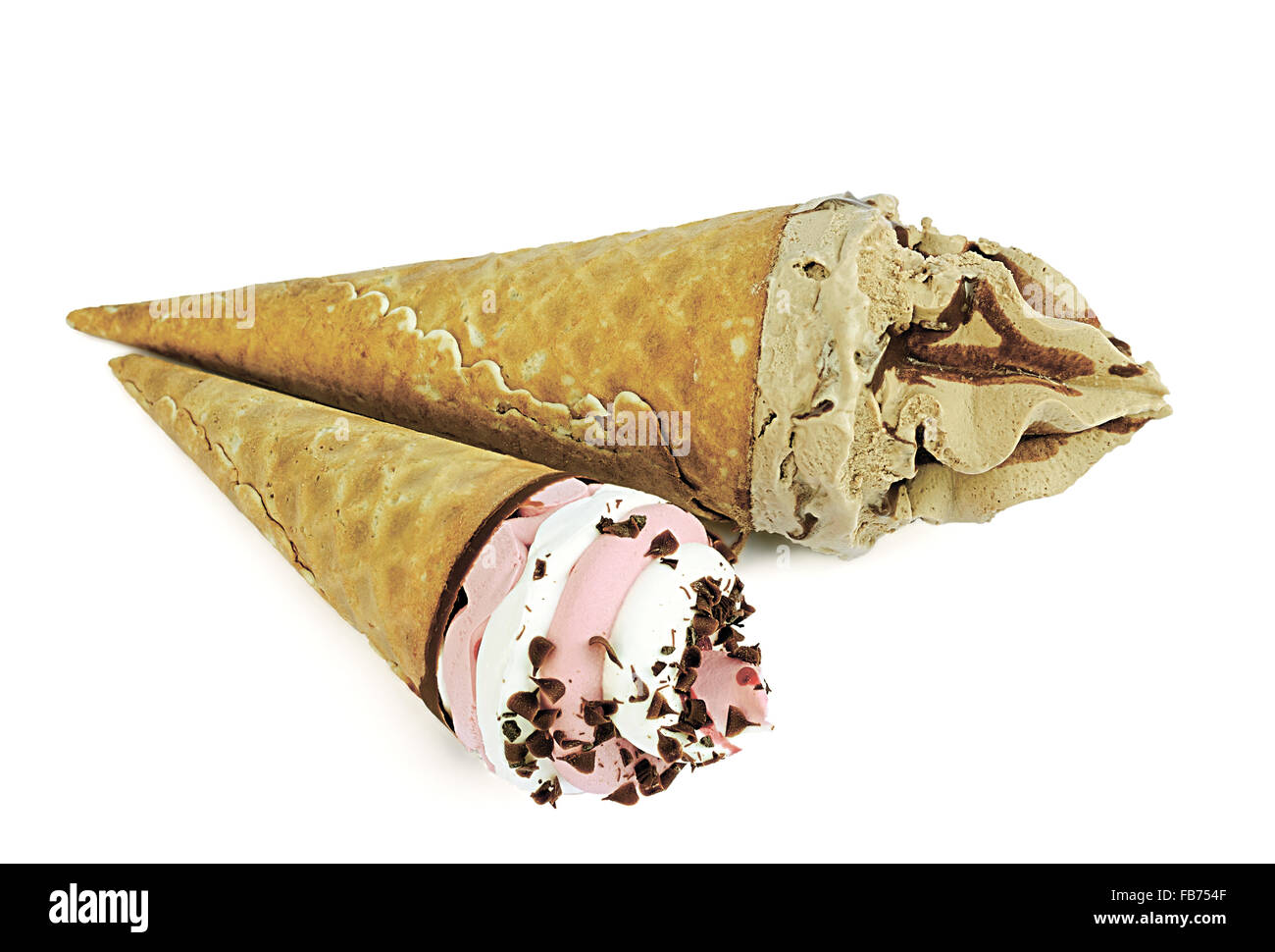 ice cream of the isolated Stock Photo