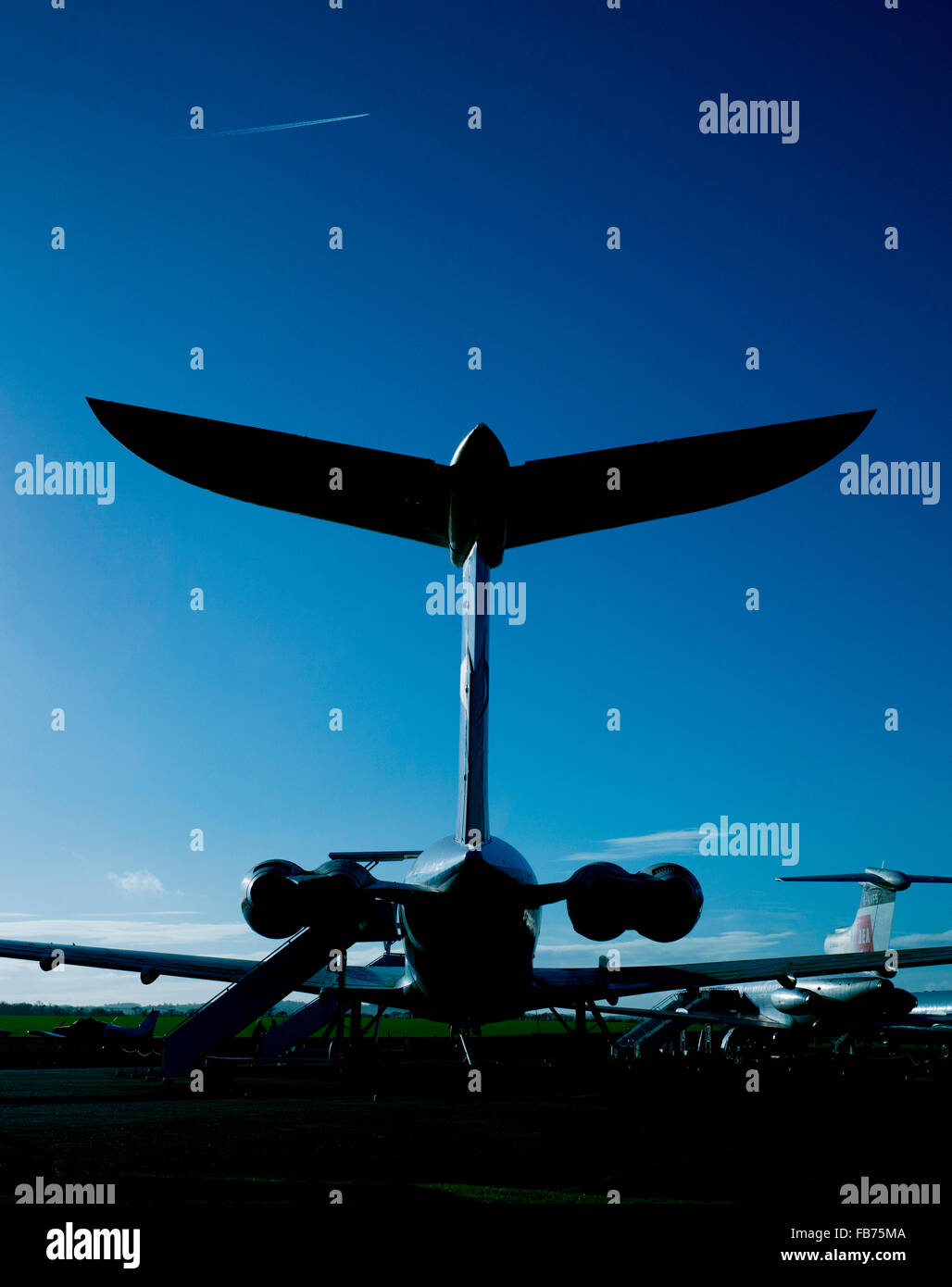 Imperial War Museum, Duxford,Cambridgeshire,England. dec 2015Tail of a ...