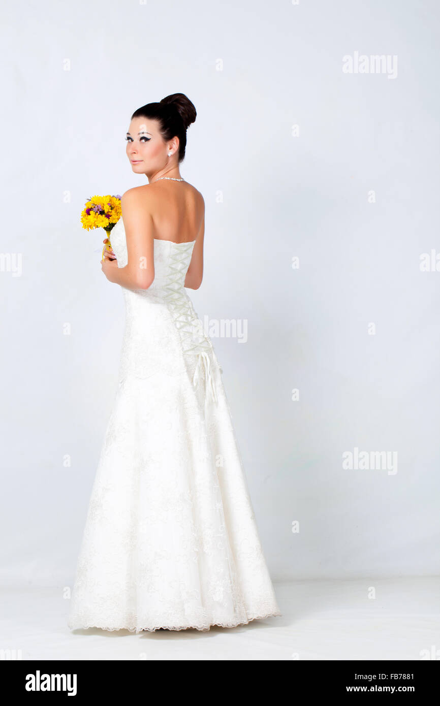 Bride portrait in studio Stock Photo - Alamy