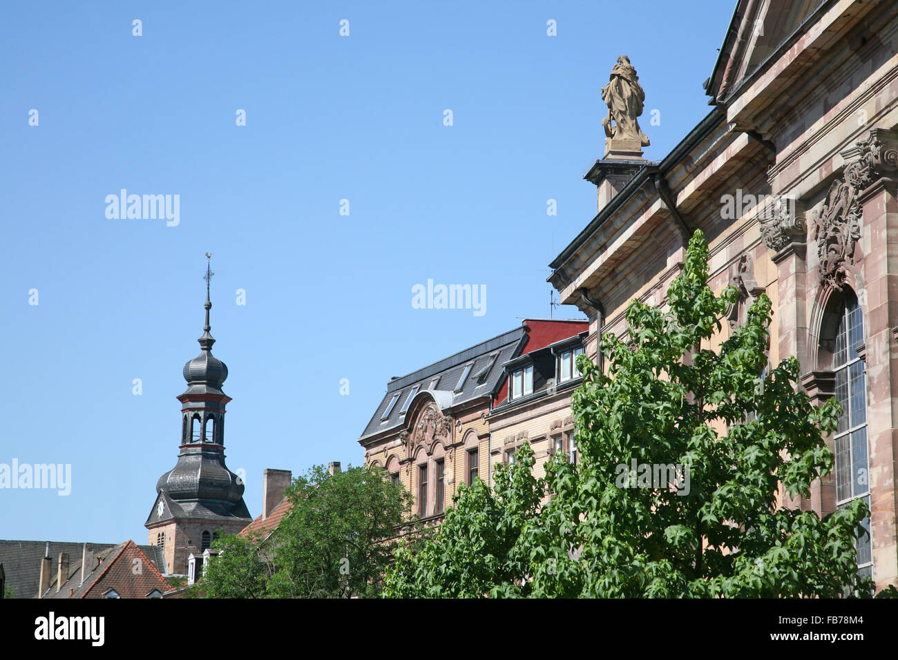 Basilica St. Johann Church Saarbrücken Stock Photo