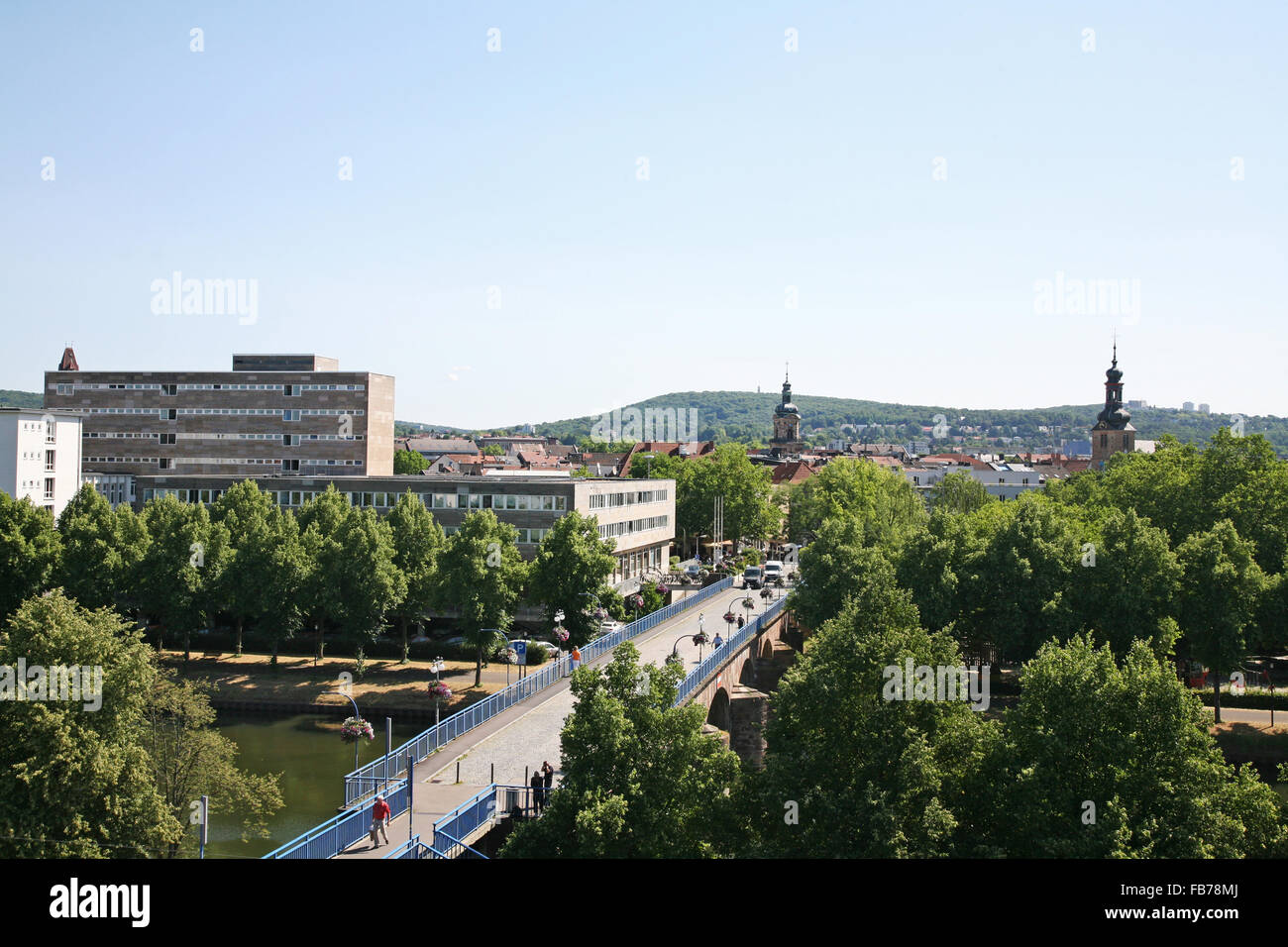 Panorama of Saarbrücken Stock Photo